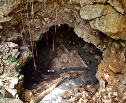 Places visit in Araku 1st place is Burra Caves